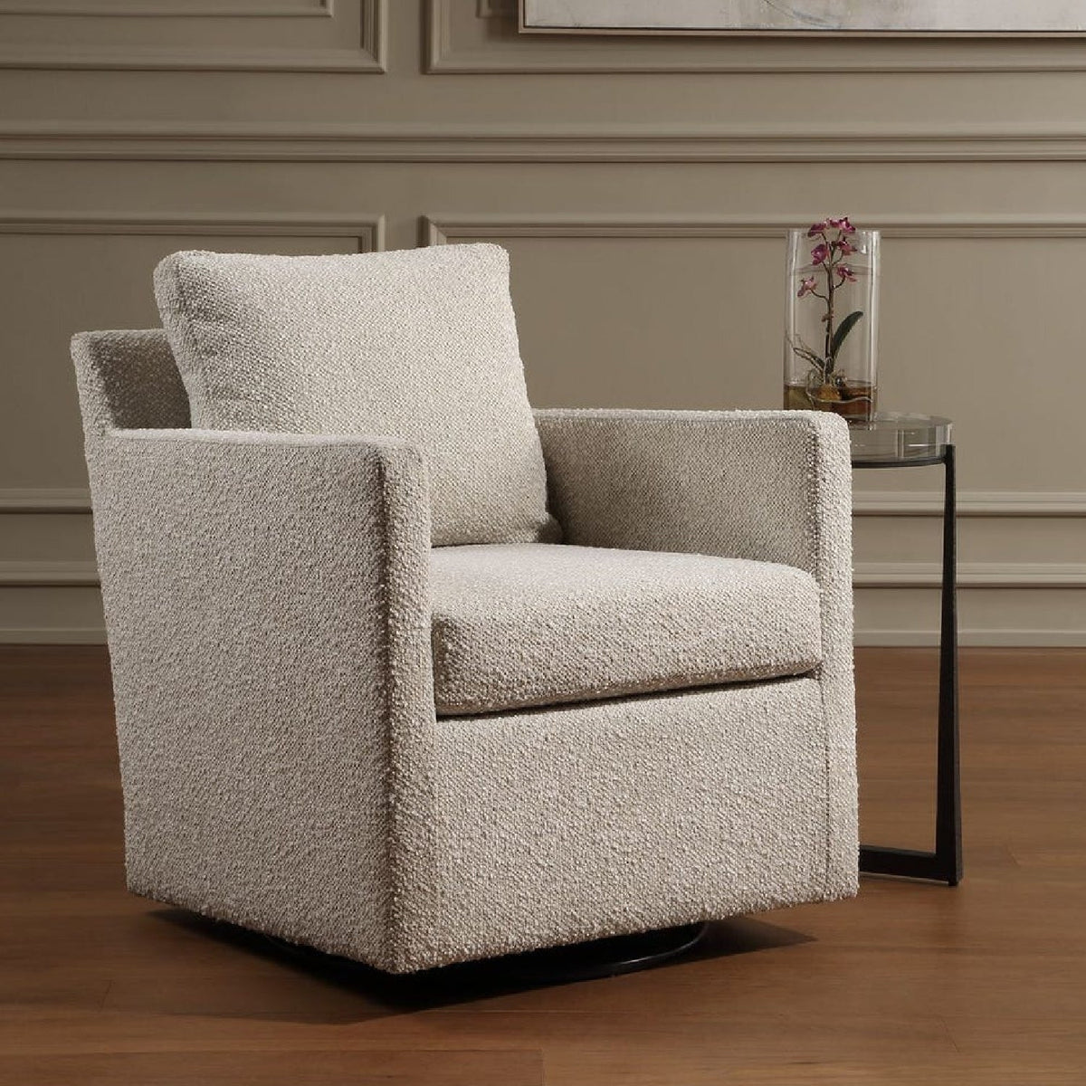Modern European furniture - Upholstered Swivel/Glider Armchair - www.oroa.com
