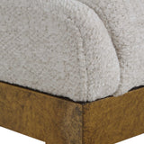 Modern European furniture - White Chenille Counter Stool - www.oroa.com