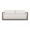 Modern European furniture - White Cushioned 3-Seater Outdoor Sofa - www.oroa.com