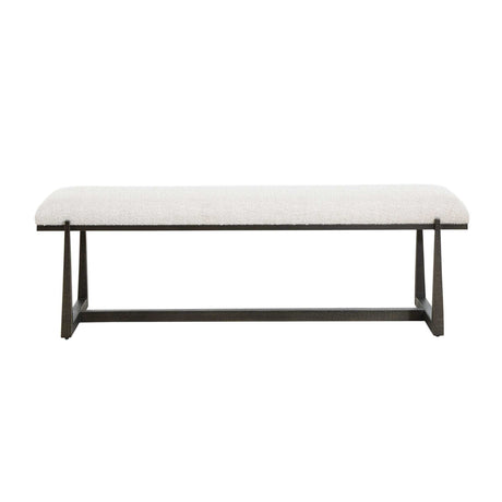 Modern European furniture - Upholstered Wool-Inspired Bench - www.oroa.com