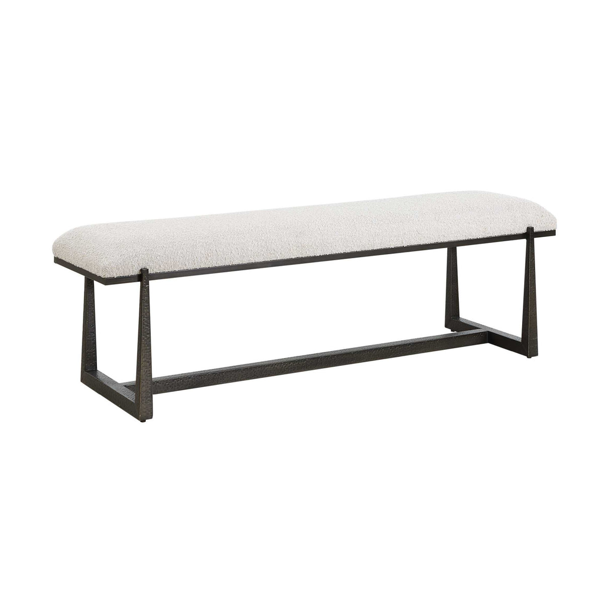 Modern European furniture - Upholstered Wool-Inspired Bench - www.oroa.com
