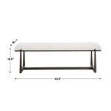 Modern European furniture - Upholstered Wool-Inspired Bench - www.oroa.com