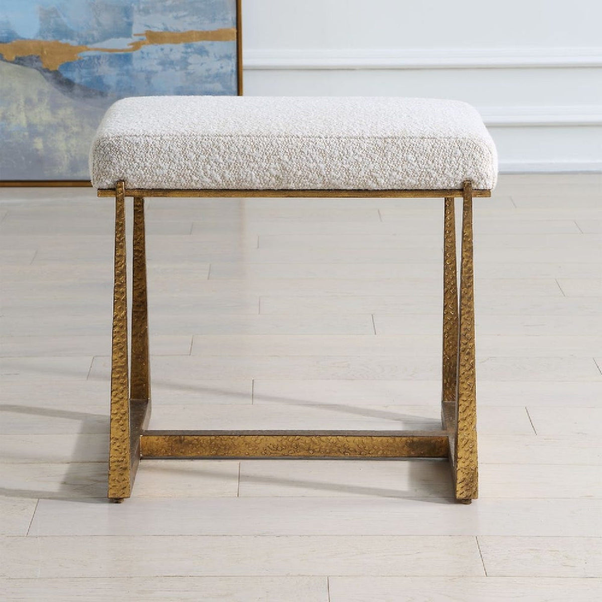 Modern European furniture - Iron Framed Bench S - www.oroa.com
