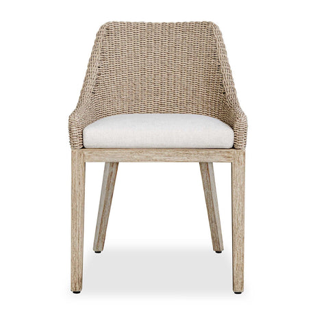 Beige Wicker Outdoor Dining Chair by Uttermost Paloma