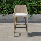 Cream Wicker Outdoor Bar Stool by Uttermost Paloma, alternate view 12