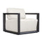 Modern European furniture - White Cushioned Outdoor Lounge Chair - www.oroa.com