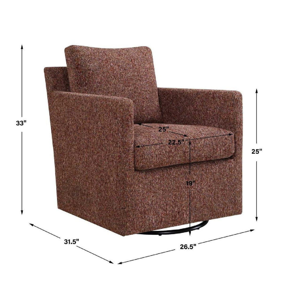 Modern European furniture - Upholstered Swivel/Glider Armchair - www.oroa.com