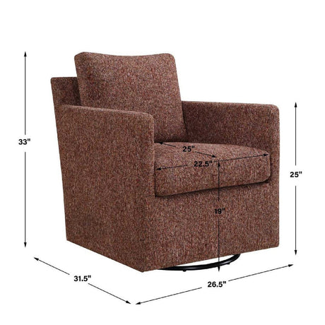 Modern European furniture - Upholstered Swivel/Glider Armchair - www.oroa.com