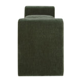 Green Velvet Curved Bench by Uttermost Manson, alternate view 4