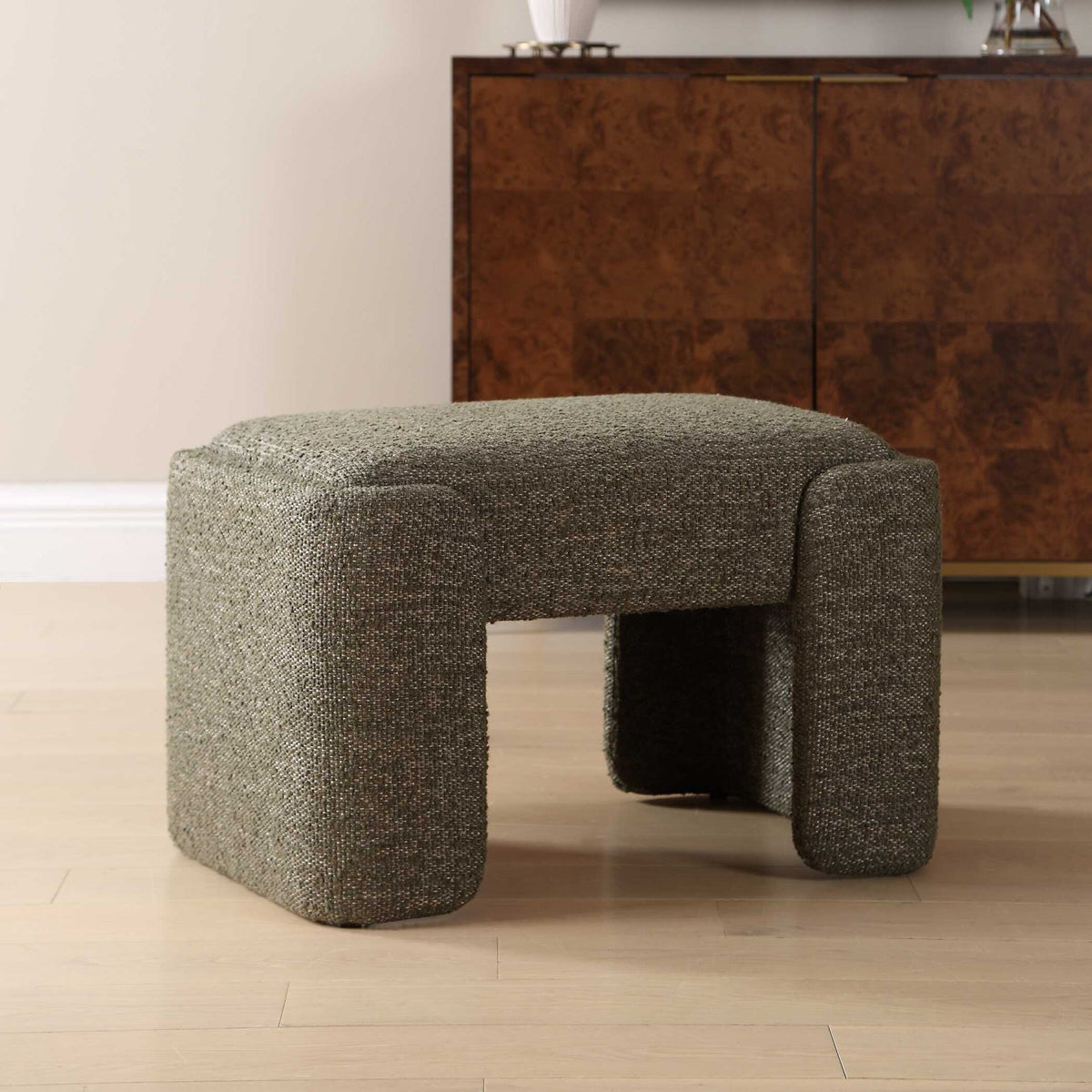 Green Boucle Bench S by Uttermost Angus, alternate view 6