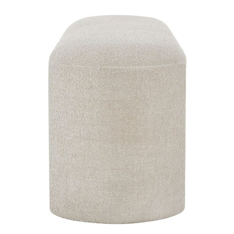 White Boucle Bench by Uttermost Serena, alternate view 4