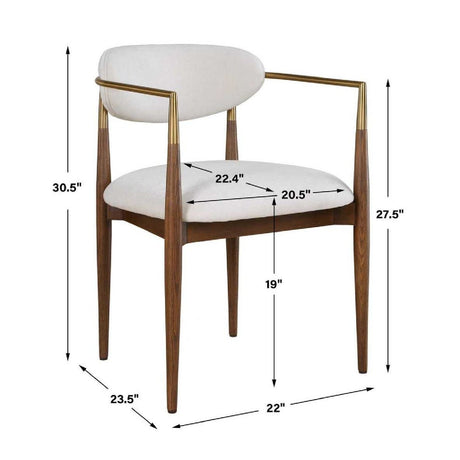 Modern European furniture - White Velvet Dining Chair - www.oroa.com