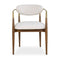 Modern European furniture - White Velvet Dining Chair - www.oroa.com
