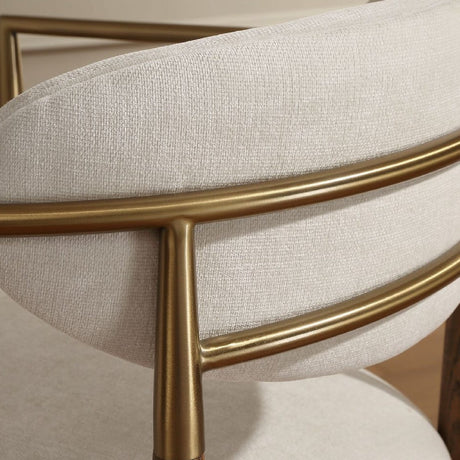 Modern European furniture - White Velvet Dining Chair - www.oroa.com