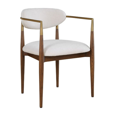 Modern European furniture - White Velvet Dining Chair - www.oroa.com