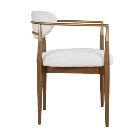 Modern European furniture - White Velvet Dining Chair - www.oroa.com
