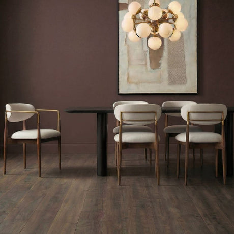 Modern European furniture - White Velvet Dining Chair - www.oroa.com
