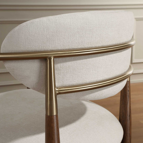 Modern European furniture - White Velvet Counter Stool - www.oroa.com