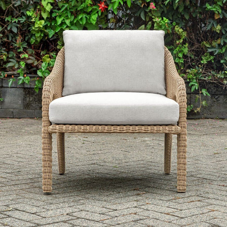 Natural Wicker Outdoor Lounge Chair by Uttermost Kavali, alternate view 2