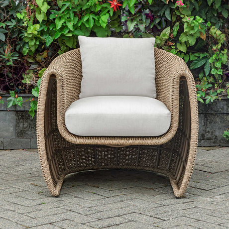Woven Wicker Outdoor Lounge Chair | Uttermost Tropic