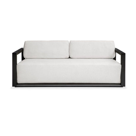 Modern European furniture - White Cushioned 3-Seater Outdoor Sofa - www.oroa.com