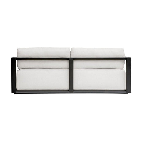 Modern European furniture - White Cushioned 3-Seater Outdoor Sofa - www.oroa.com