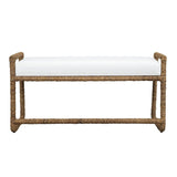 Banana Fiber Wrapped Bench by Uttermost Araiza, alternate view 3