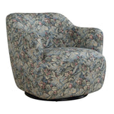 Floral Print Swivel Chair by Uttermost Ansel