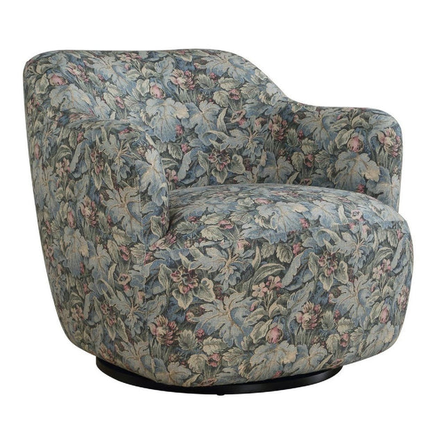 Floral Print Swivel Chair by Uttermost Ansel