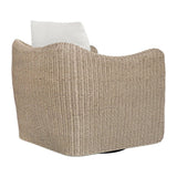 Beige Outdoor Swivel Lounge Chair by Uttermost Sunset, alternate view 4