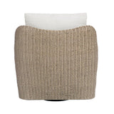 Beige Outdoor Swivel Lounge Chair by Uttermost Sunset, alternate view 6