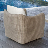 Beige Outdoor Swivel Lounge Chair by Uttermost Sunset, alternate view 9