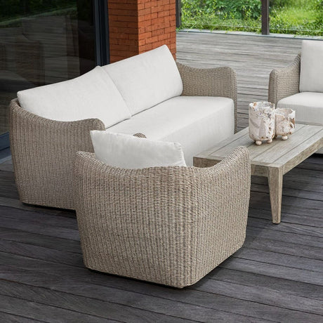 Beige Outdoor Sofa by Uttermost Sunset, alternate view 8