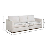 Cream Boucle Piped Sofa by Uttermost Lorien, alternate view 7
