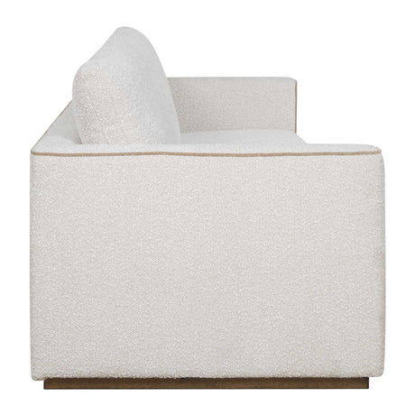 Cream Boucle Piped Sofa by Uttermost Lorien, alternate view 4