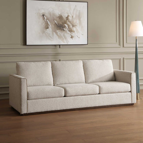 Cream Boucle Piped Sofa by Uttermost Lorien, alternate view 9