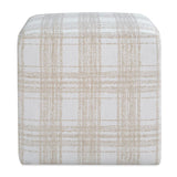 Modern European furniture - Chenille Cube Ottoman - www.oroa.com