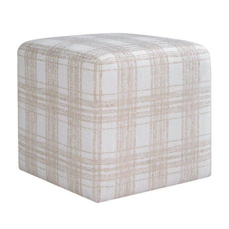 Modern European furniture - Chenille Cube Ottoman - www.oroa.com