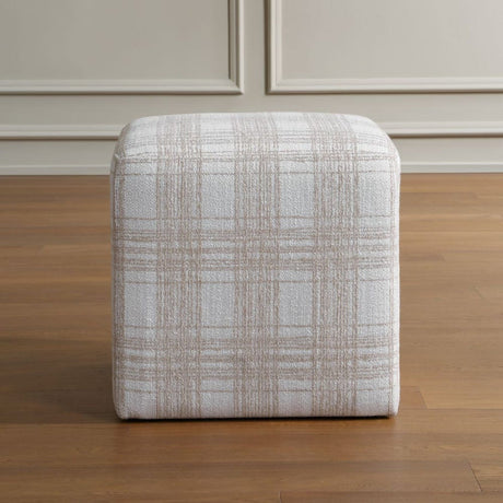 Modern European furniture - Chenille Cube Ottoman - www.oroa.com