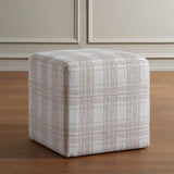 Modern European furniture - Chenille Cube Ottoman - www.oroa.com