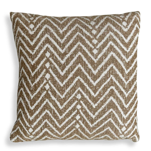 Modern European furniture - Cream Tribal Pattern Outdoor Pillow - www.oroa.com