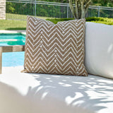 Modern European furniture - Cream Tribal Pattern Outdoor Pillow - www.oroa.com