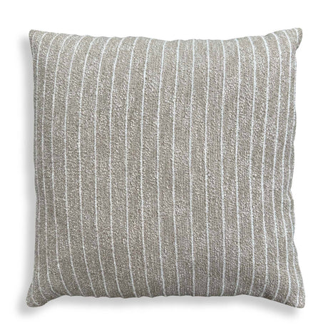 Modern European furniture - Cream Boucle Stripes Outdoor Pillow - www.oroa.com