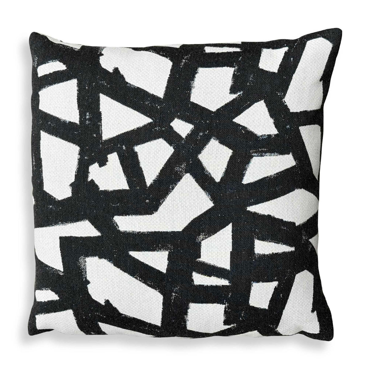 Modern European furniture - Black Abstract Pattern Outdoor Pillow - www.oroa.com