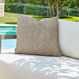 Modern European furniture - Brown Woven Outdoor Pillow - www.oroa.com