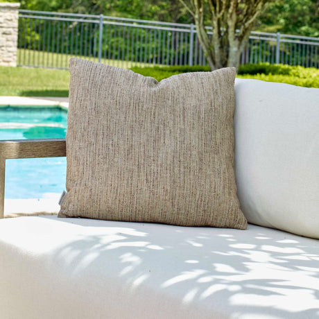 Modern European furniture - Brown Woven Outdoor Pillow - www.oroa.com