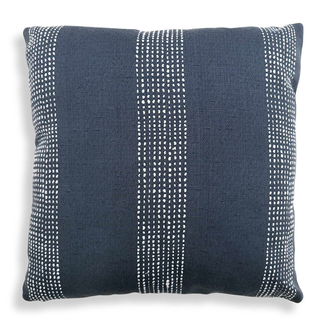 Modern European furniture - Blue Raised Stripes Outdoor Pillow - www.oroa.com
