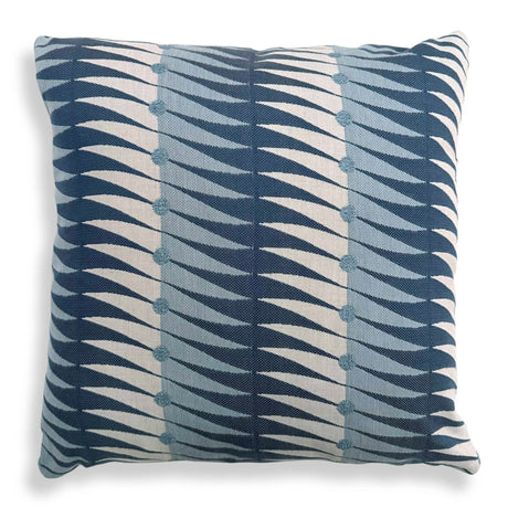 Modern European furniture - Blue Geometric-Patterned Outdoor Pillow - www.oroa.com