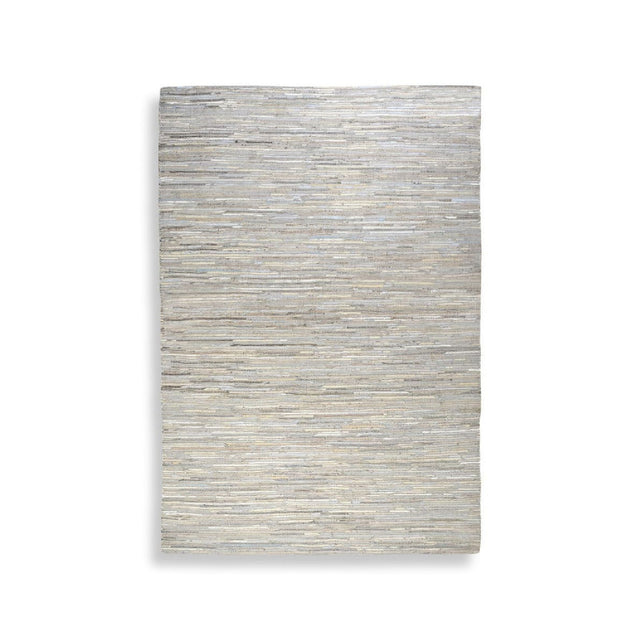 Modern European furniture - Handwoven Hemp & Leather Rug - www.oroa.com