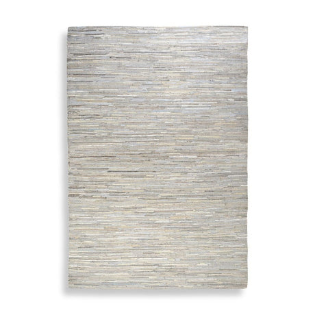 Modern European furniture - Handwoven Hemp & Leather Rug - www.oroa.com